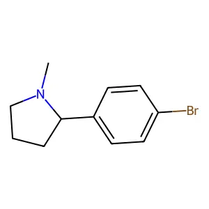 2-(4-Bromophenyl)-1-methylpyrrolidine structure