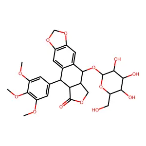 Podophyllotoxin glucoside structure
