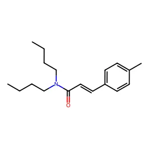 (E)-N,N-dibutyl-3-(4-methylphenyl)prop-2-enamide structure