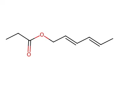 2,4-Hexadien-1-ol, 1-propanoate structure