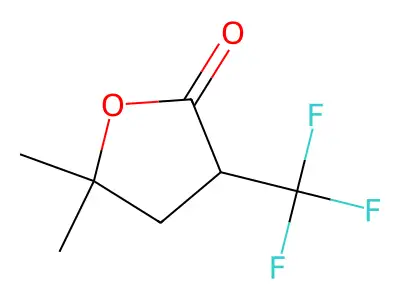 5,5-Dimethyl-3-(trifluoromethyl)oxolan-2-one structure
