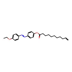 10-Undecenoic acid, 4-[2-(4-ethoxyphenyl)diazenyl]phenyl ester structure