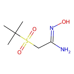 2-tert-butylsulfonyl-N'-hydroxyethanimidamide structure