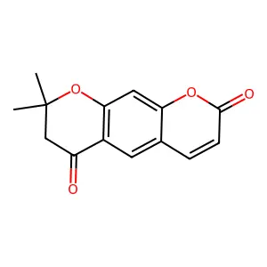 7,8-Dihydro-8,8-dimethyl-2H,6H-benzo(1,2-b:5,4-b')dipyran-2,6-dione structure