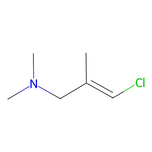 (E)-3-chloro-N,N,2-trimethylprop-2-en-1-amine structure