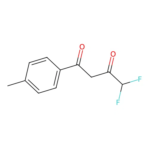 4,4-Difluoro-1-(4-methylphenyl)butane-1,3-dione structure