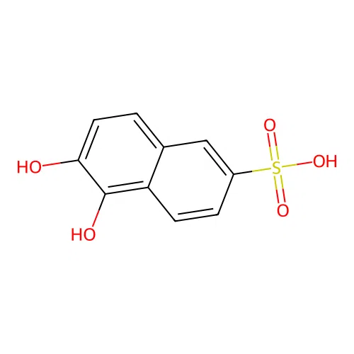 5,6-Dihydroxynaphthalene-2-sulfonic acid structure