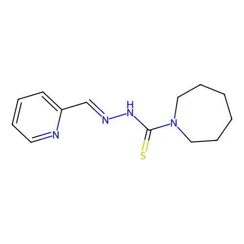 1H-Azepine-1-thiocarboxylic acid, hexahydro-, (2-pyridylmethylene)hydrazide structure