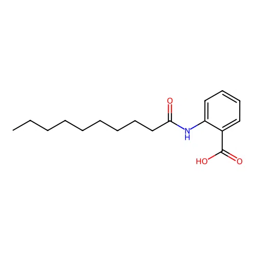 2-(Decanoylamino)benzoic acid structure