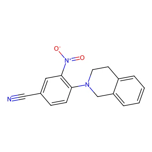 4-(3,4-dihydroisoquinolin-2(1H)-yl)-3-nitrobenzonitrile structure