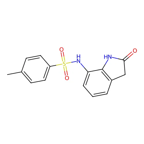 Benzenesulfonamide, 4-methyl-N-(2-oxo-2,3-dihydro-1H-indol-7-yl)- structure