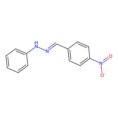 N-[(4-nitrophenyl)methylideneamino]aniline structure