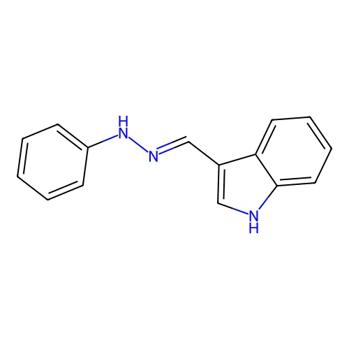 1-((1H-indol-3-yl)methylene)-2-phenylhydrazine structure