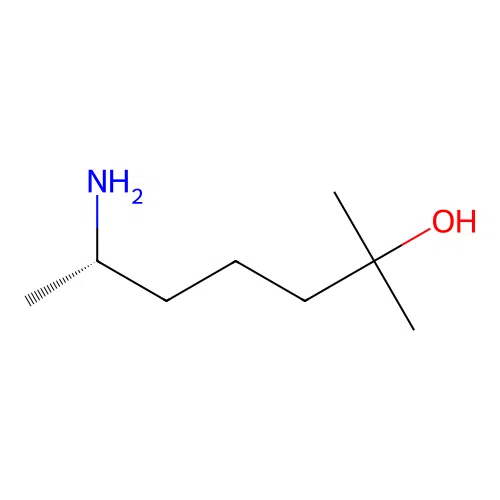 2-Heptanol, 6-amino-2-methyl-, (6S)- structure