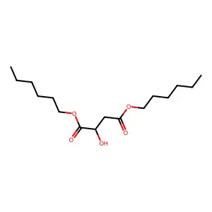 Dihexyl 2-hydroxybutanedioate structure