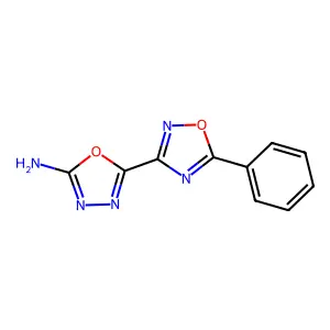 5-(5-Phenyl-1,2,4-oxadiazol-3-yl)-1,3,4-oxadiazol-2-amine structure