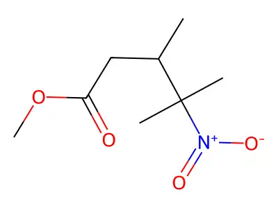 Methyl 3,4-dimethyl-4-nitropentanoate structure