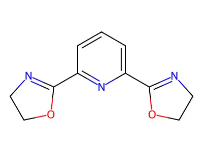 Pyridine, 2,6-bis(4,5-dihydro-2-oxazolyl)- structure