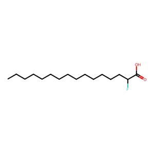 2-Fluorohexadecanoic acid structure