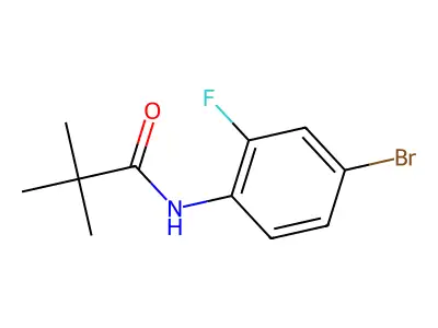 N-(4-bromo-2-fluorophenyl)-2,2-dimethylpropanamide structure
