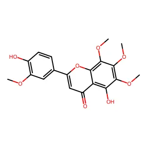 4',5-Dihydroxy-3',6,7,8-tetramethoxyflavone structure