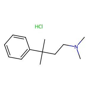 Butylamine, 3-phenyl-N,N,3-trimethyl-, hydrochloride structure