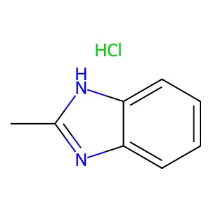 1H-Benzimidazole, 2-methyl-, hydrochloride (1:1) structure