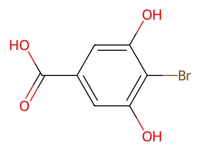 4-Bromo-3,5-dihydroxybenzoic acid structure