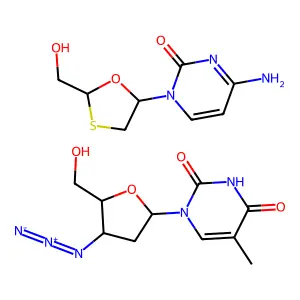 Lamivudine; zidovudine structure