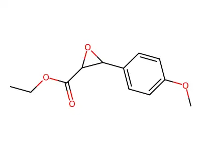 2-Oxiranecarboxylic acid, 3-(4-methoxyphenyl)-, ethyl ester structure