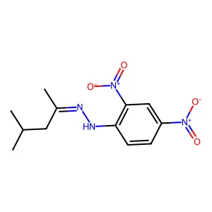 1-(2,4-Dinitrophenyl)-2-(4-methylpentan-2-ylidene)hydrazine structure