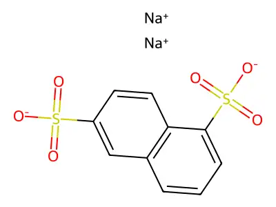 1,6-naphthalenedisulfonic acid, disodium salt structure