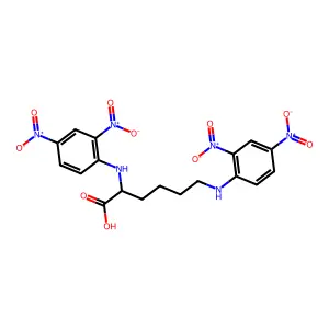 N2,N6-Bis(2,4-dinitrophenyl)-L-lysine structure