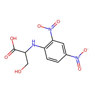 N-(2,4-Dinitrophenyl)-L-serine structure