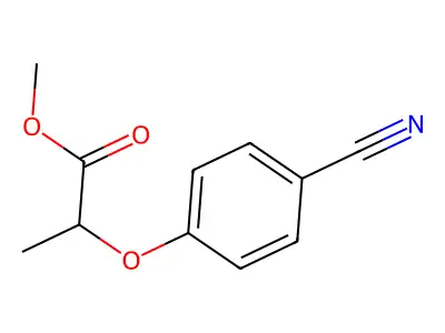 Methyl 2-(4-cyanophenoxy)propanoate structure