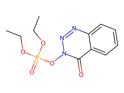 3-(Diethoxyphosphoryloxy)-1,2,3-benzotriazin-4(3H)-one structure