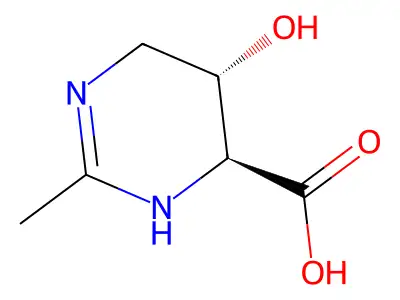 2-Methyl-4-carboxy-5-hydroxy-3,4,5,6-tetrahydropyrimidine structure