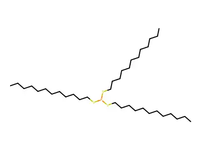Trilauryl trithiophosphite structure