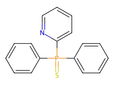 Pyridine, 2-(diphenylphosphinothioyl)- structure