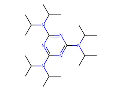 N2,N2,N4,N4,N6,N6-Hexakis(propan-2-yl)-1,3,5-triazine-2,4,6-triamine structure