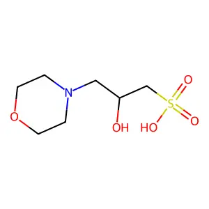 (2r)-2-Hydroxy-3-(Morpholin-4-Yl)propane-1-Sulfonic Acid structure