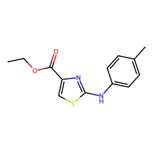Ethyl 2-(4-methylanilino)-1,3-thiazole-4-carboxylate structure