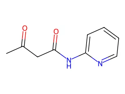 3-oxo-N-2-pyridylbutyramide structure
