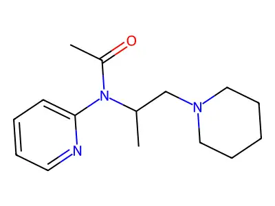 Acetamide, N-(1-methyl-2-(1-piperidinyl)ethyl)-N-2-pyridinyl- structure