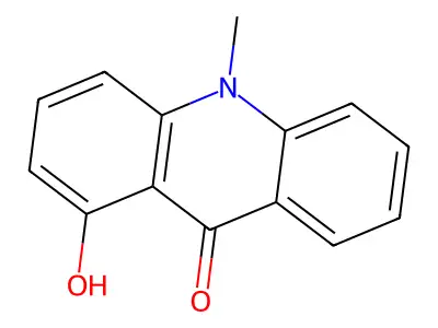 1-Hydroxy-10-methyl-9(10H)-acridinone structure