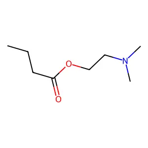 Butanoic acid, 2-(dimethylamino)ethyl ester structure