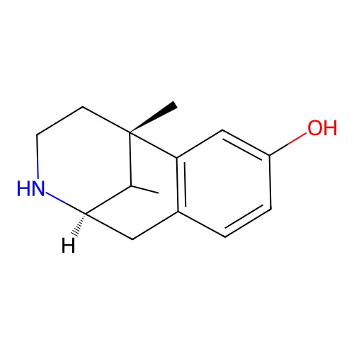 (1S,9R)-1,13-dimethyl-10-azatricyclo[7.3.1.02,7]trideca-2(7),3,5-trien-4-ol structure