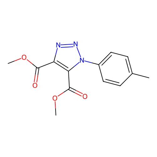 dimethyl 1-(4-methylphenyl)-1H-1,2,3-triazole-4,5-dicarboxylate structure