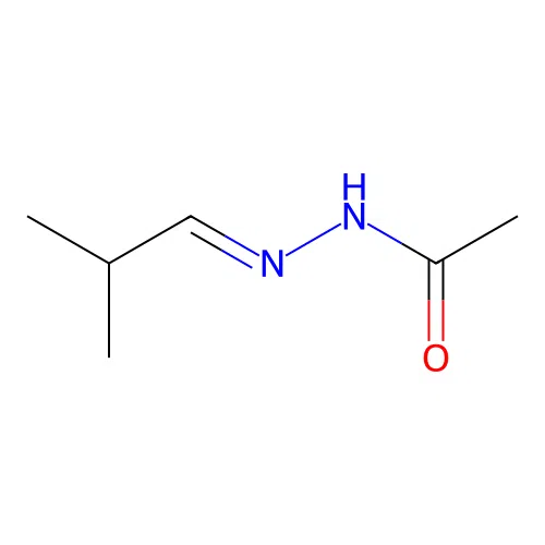 Acetic acid isobutylidene-hydrazide structure
