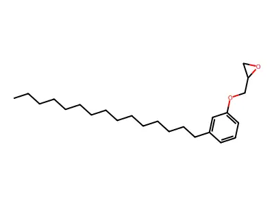 ((m-Pentadecylphenoxy)methyl)oxirane structure